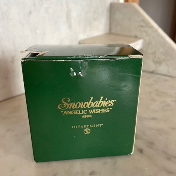 DEPARTMENT 56 Snowbabies Angelic Wishes Sitting Figurine Ornament IOB Vintage - Picture 11 of 16